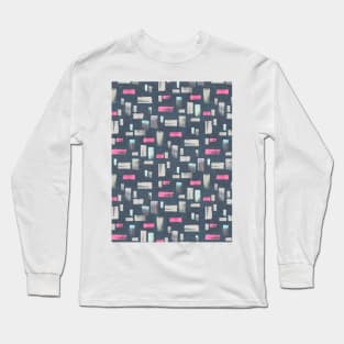 Brush strokes free blue Long Sleeve T-Shirt